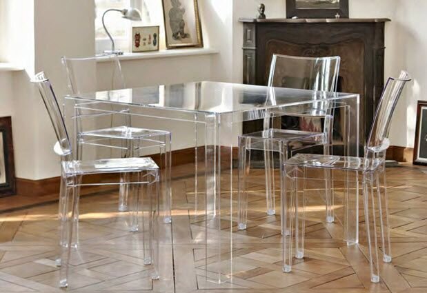 Invisible Table by Kartell Furniture Tables Invisible Table by Kartell Furniture Tables